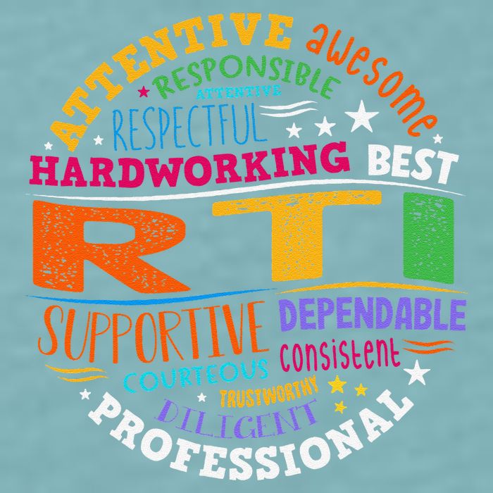 Groovy Rti Team T Response Intervention Teacher School Squad Sueded Cloud Jersey T-Shirt