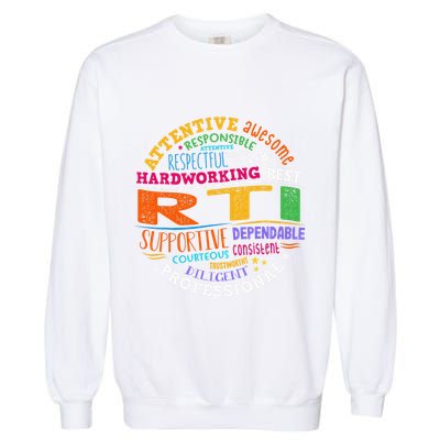 Groovy Rti Team T Response Intervention Teacher School Squad Garment-Dyed Sweatshirt
