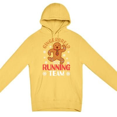 Gingerbread Running Team You CanT Catch Me Christmas Cookie Gift Premium Pullover Hoodie