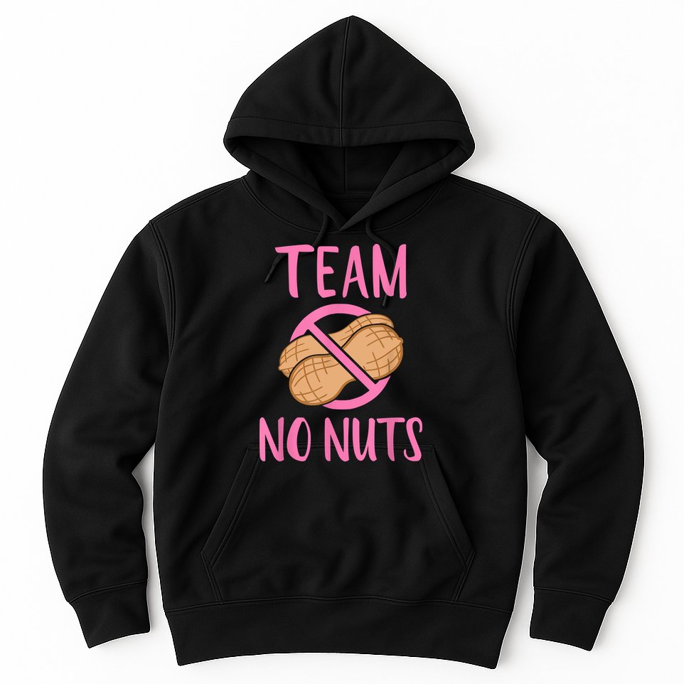 Gender Reveal Team No Nuts Girl Matching Family Baby Party Hoodie