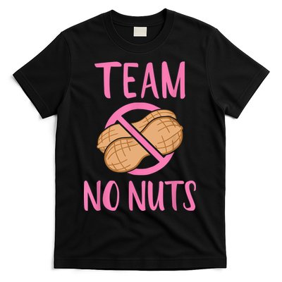 Gender Reveal Team No Nuts Girl Matching Family Baby Party T-Shirt