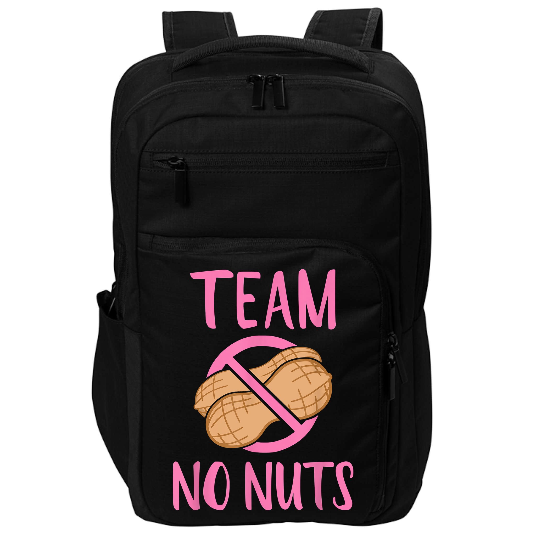 Gender Reveal Team No Nuts Girl Matching Family Baby Party Impact Tech Backpack