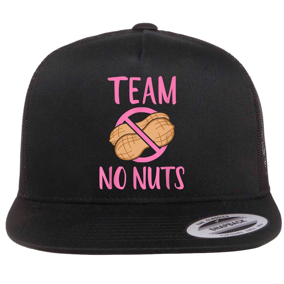 Gender Reveal Team No Nuts Girl Matching Family Baby Party Flat Bill Trucker Hat