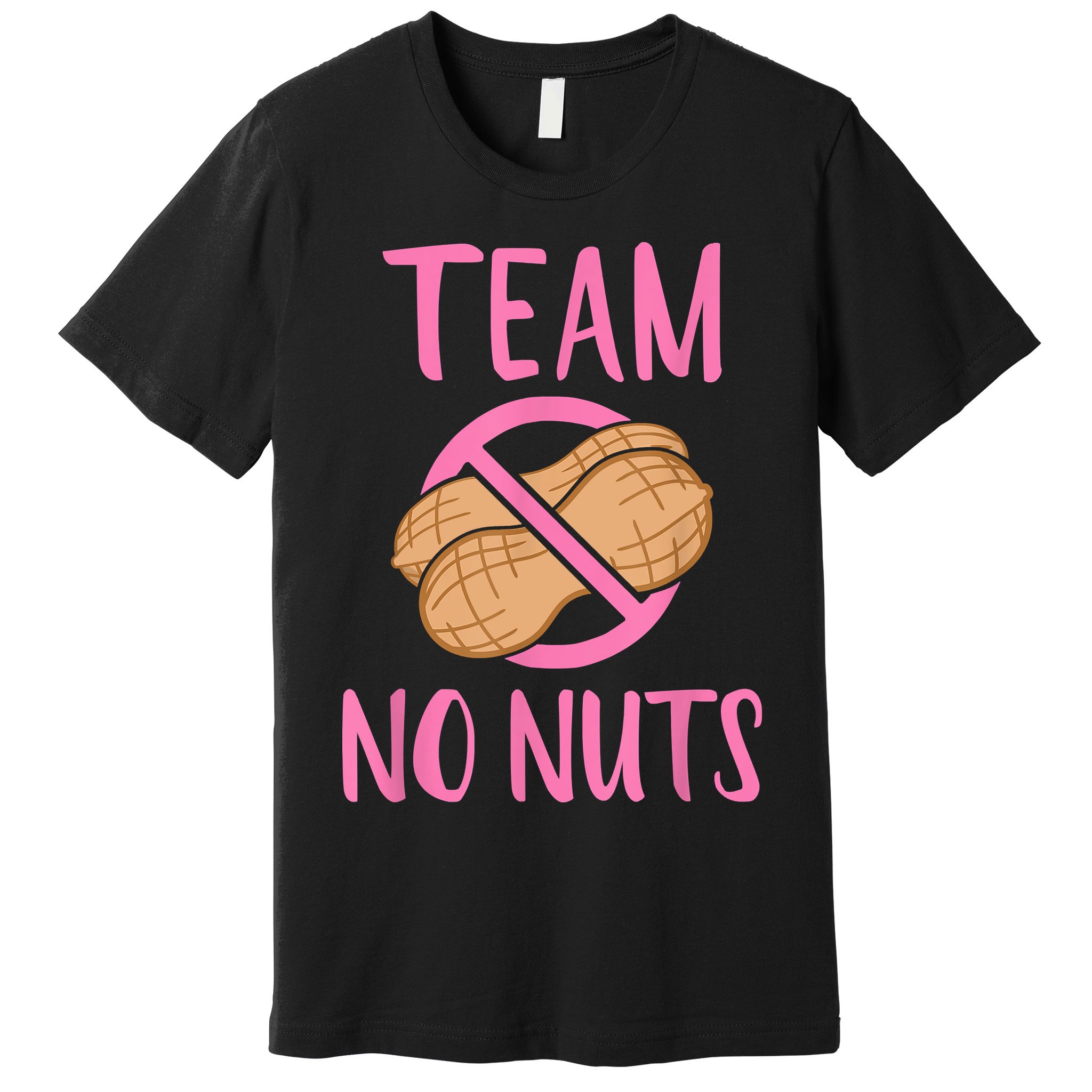 Gender Reveal Team No Nuts Girl Matching Family Baby Party Premium T-Shirt