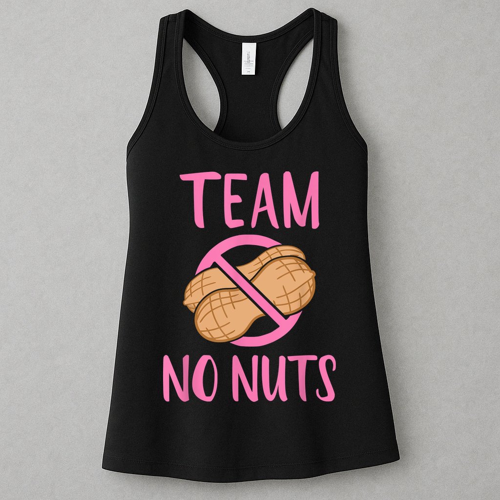 Gender Reveal Team No Nuts Girl Matching Family Baby Party Womens Tank Top