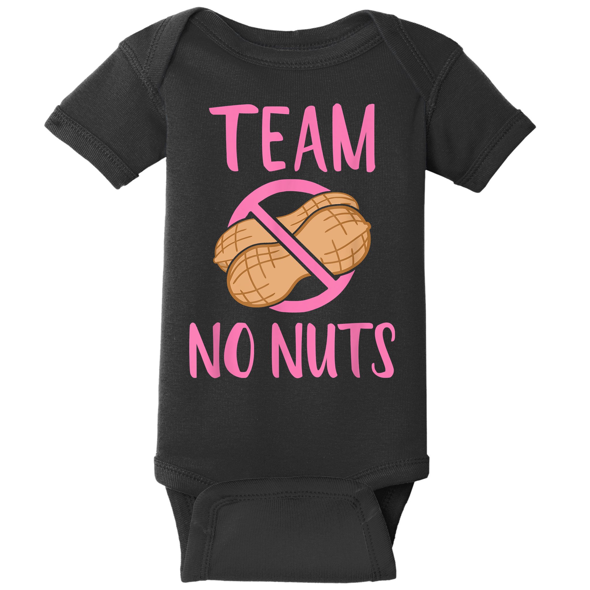 Gender Reveal Team No Nuts Girl Matching Family Baby Party Baby Bodysuit