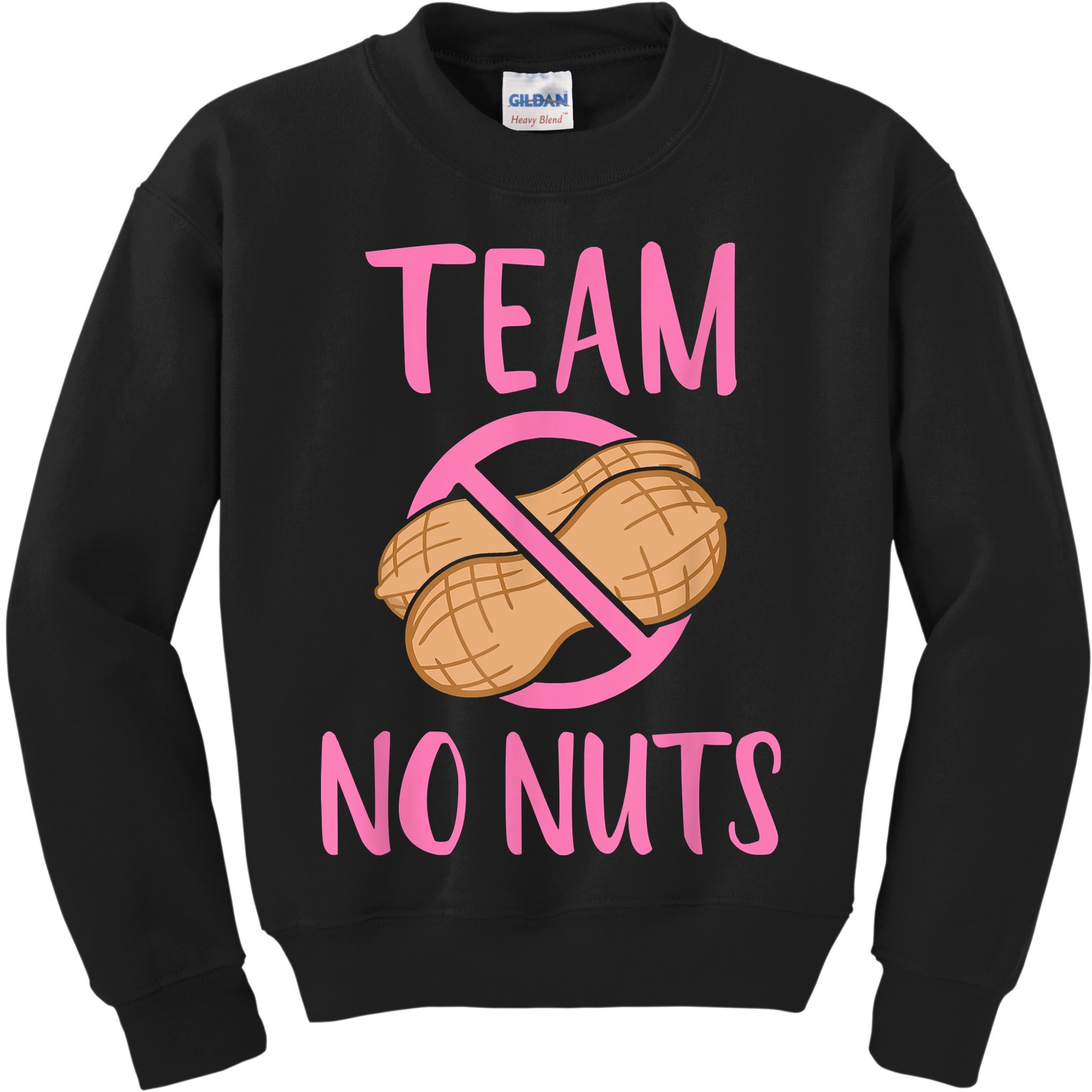 Gender Reveal Team No Nuts Girl Matching Family Baby Party Kids Sweatshirt