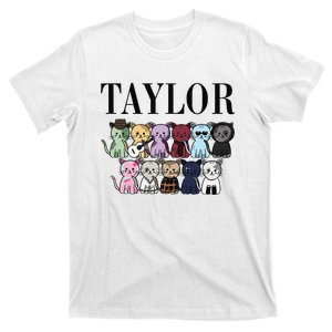 Girl Retro Taylor Groovy Birthday Gift T-Shirt