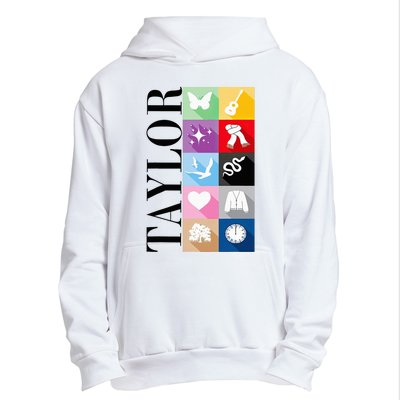 Girl Retro Taylor First Name Personalized Groovy Birthday Urban Pullover Hoodie