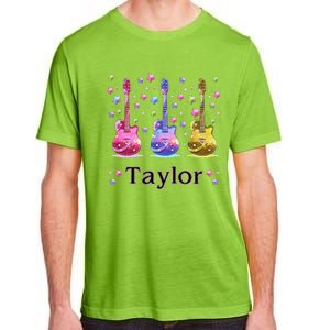 Girl Retro Taylor First Name Personalized Groovy 80S Gift Adult ChromaSoft Performance T-Shirt