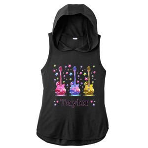 Girl Retro Taylor First Name Personalized Groovy 80S Gift Ladies PosiCharge Tri-Blend Wicking Draft Hoodie Tank