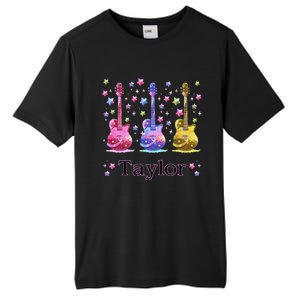 Girl Retro Taylor First Name Personalized Groovy 80S Gift Tall Fusion ChromaSoft Performance T-Shirt