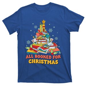 Groovy Reading Teacher Christmas Tree Librarian Book Lover Gift T-Shirt