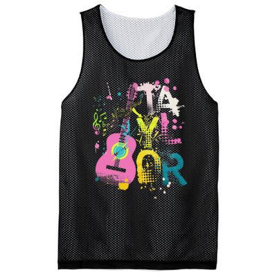 Girl Retro Taylor First Name Personalized Groovy 70S 80S Mesh Reversible Basketball Jersey Tank