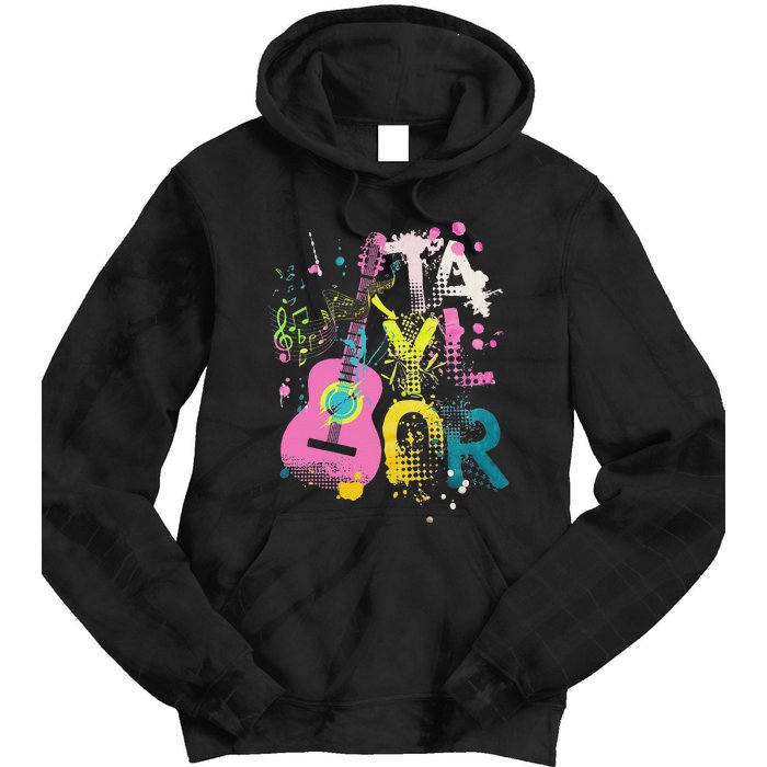 Girl Retro Taylor First Name Personalized Groovy 70S 80S Tie Dye Hoodie