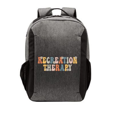 Groovy Recreational Therapy Therapist Rt Month Therapy Meaningful Gift Vector Backpack