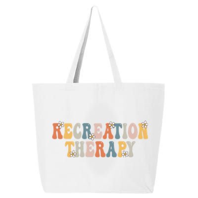 Groovy Recreational Therapy Therapist Rt Month Therapy Meaningful Gift 25L Jumbo Tote