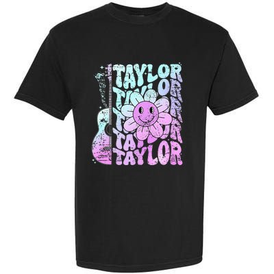 Girl Retro Taylor First Name Personalized Garment-Dyed Heavyweight T-Shirt