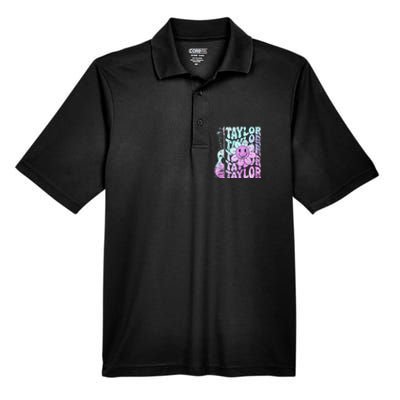 Girl Retro Taylor First Name Personalized Men's Origin Performance Pique Polo