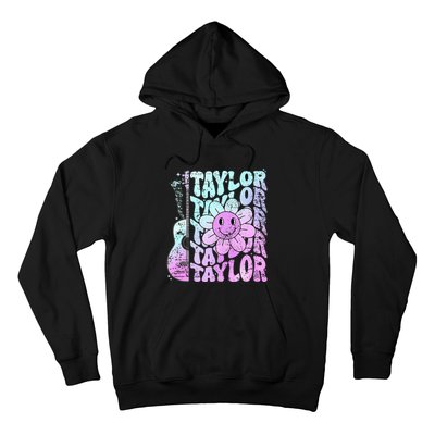 Girl Retro Taylor First Name Personalized Hoodie