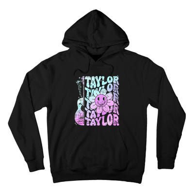 Girl Retro Taylor First Name Personalized Tall Hoodie