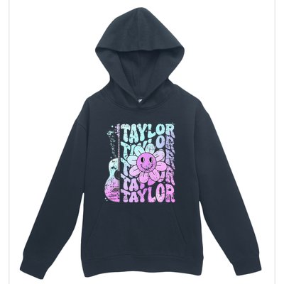 Girl Retro Taylor First Name Personalized Urban Pullover Hoodie