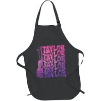 Girl Retro Taylor First Name Personalized Groovy 70s 80s Apron