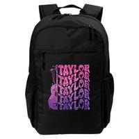 Girl Retro Taylor First Name Personalized Groovy 70s 80s Backpack