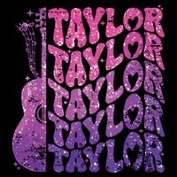 Girl Retro Taylor First Name Personalized Groovy 70s 80s 16 in Basic Backpack