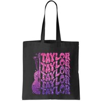 Girl Retro Taylor First Name Personalized Groovy 70s 80s Bag