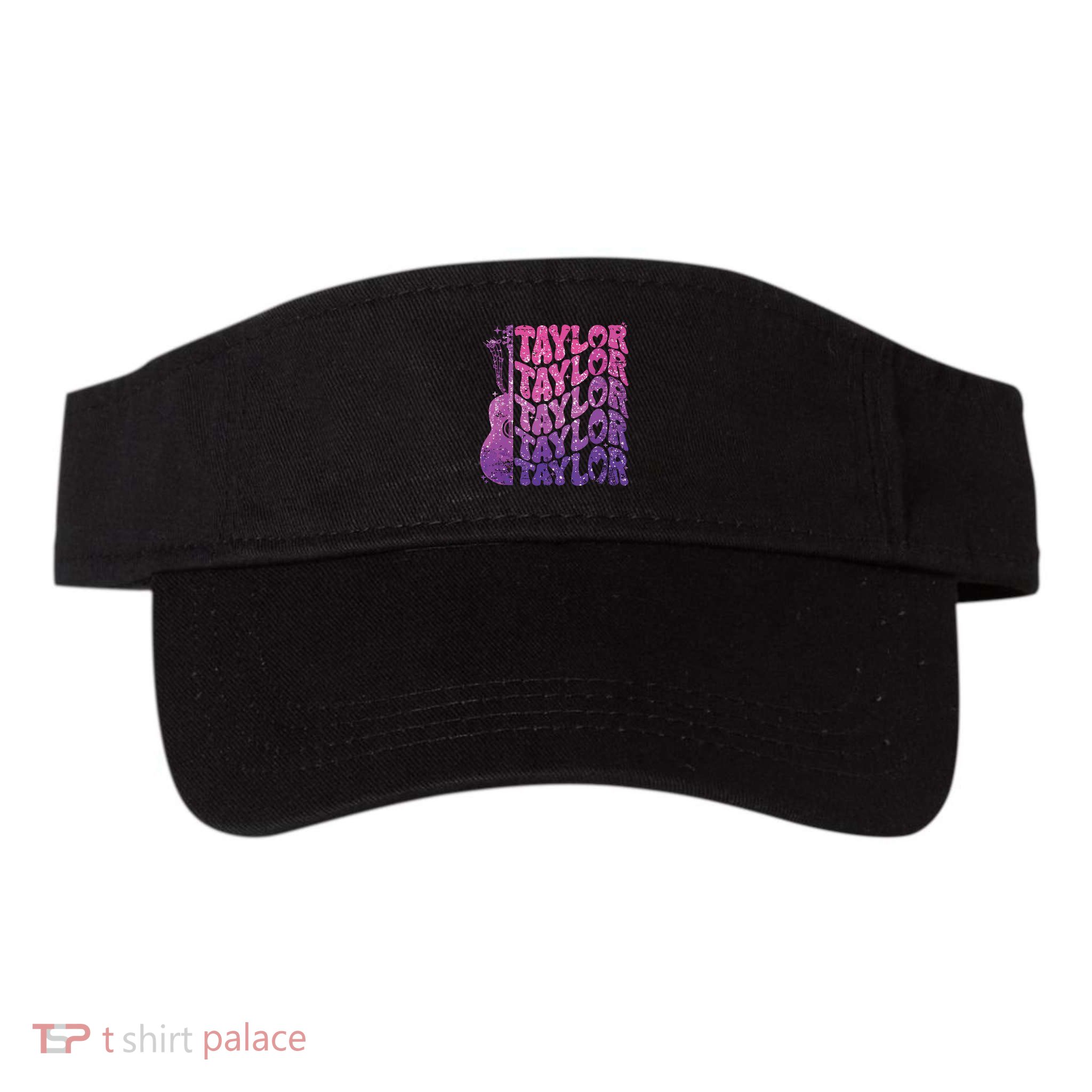 Girl Retro Taylor First Name Personalized Groovy 70s 80s Visor