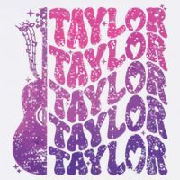 Girl Retro Taylor First Name Personalized Groovy 70s 80s Garment-Dyed Sweatshirt