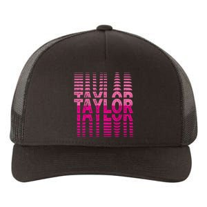 Girl Retro Taylor First Name Taylor Groovy Birthday Taylor Yupoong Adult 5-Panel Trucker Hat