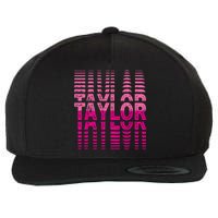 Girl Retro Taylor First Name Taylor Groovy Birthday Taylor Wool Snapback Cap