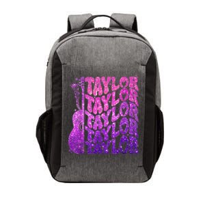 Girl Retro TâYlor First Name Personalized Groovy 80S Pink Vector Backpack