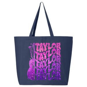 Girl Retro TâYlor First Name Personalized Groovy 80S Pink 25L Jumbo Tote