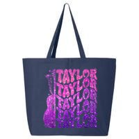 Girl Retro TâYlor First Name Personalized Groovy 80S Pink 25L Jumbo Tote