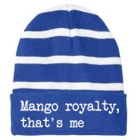 Go Royalty ThatS Me Funny Go Fruit Minimalist Meaningful Gift Striped Beanie with Solid Band