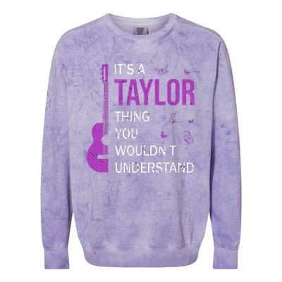 Girl Retro Taylor Colorblast Crewneck Sweatshirt