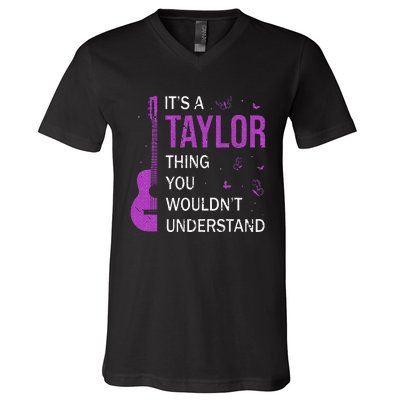 Girl Retro Taylor V-Neck T-Shirt