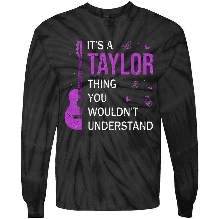 Girl Retro Taylor Tie-Dye Long Sleeve Shirt