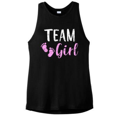 Gender Reveal Team Matching Family Baby Party Supplies Ladies PosiCharge Tri-Blend Wicking Tank