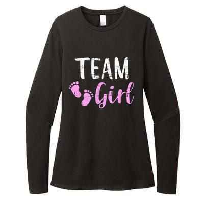 Gender Reveal Team Matching Family Baby Party Supplies Womens CVC Long Sleeve Shirt