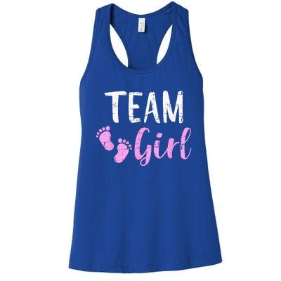 Gender Reveal Team Matching Family Baby Party Supplies Women's Racerback Tank