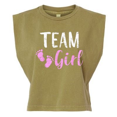 Gender Reveal Team Matching Family Baby Party Supplies Garment-Dyed Women's Muscle Tee