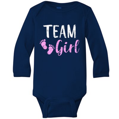 Gender Reveal Team Matching Family Baby Party Supplies Baby Long Sleeve Bodysuit