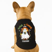 Groovy Retro Teacher Halloween Trick or Teach for professor Doggie Tank