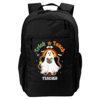 Groovy Retro Teacher Halloween Trick or Teach for professor Backpack