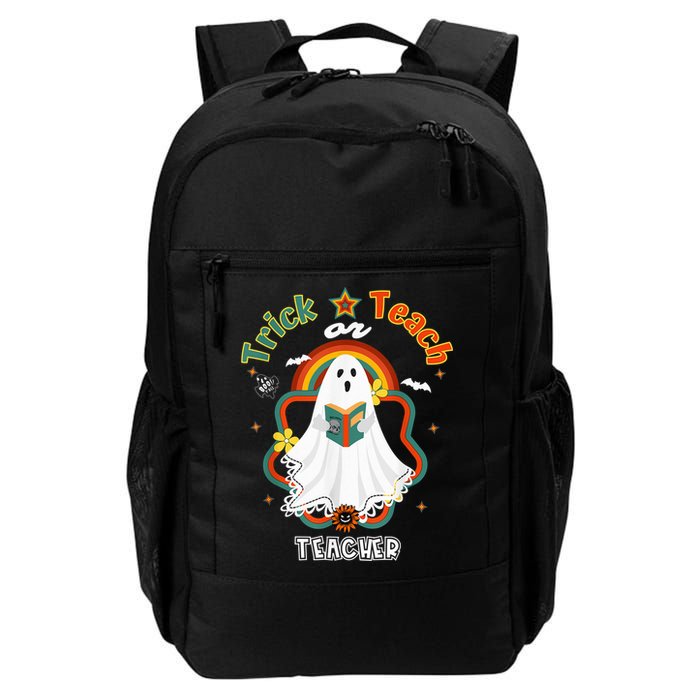Groovy Retro Teacher Halloween Trick or Teach for professor Backpack
