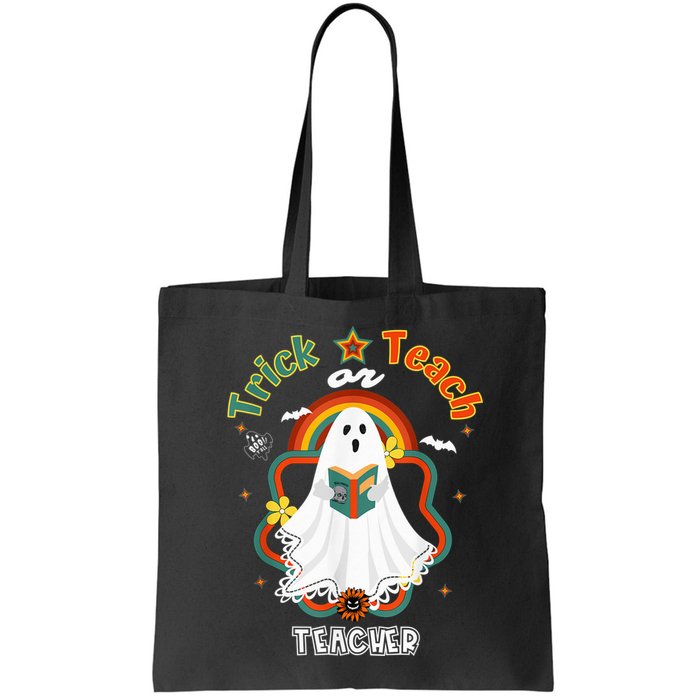 Groovy Retro Teacher Halloween Trick or Teach for professor Bag